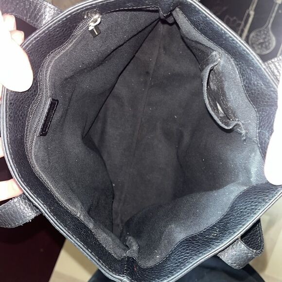 Burberry Black Leather Horn Toggle Small Tote Bag authentic - Picture 11 of 14